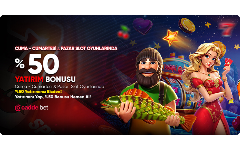 %50 Slot Yatırım Bonusu !